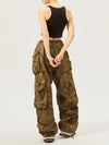 Twotwinstyle Hit Color Relaxed Spliced Denim