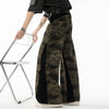Western Style Zipper Split Woodland Bell-Leg Denim