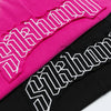 Fashionable Grit-Style Stitch-Craft Patch Irregular T-Shirt