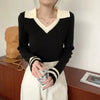 Women Chilled Chic Slim Fit Knitted Sport-Collar T-Shirt