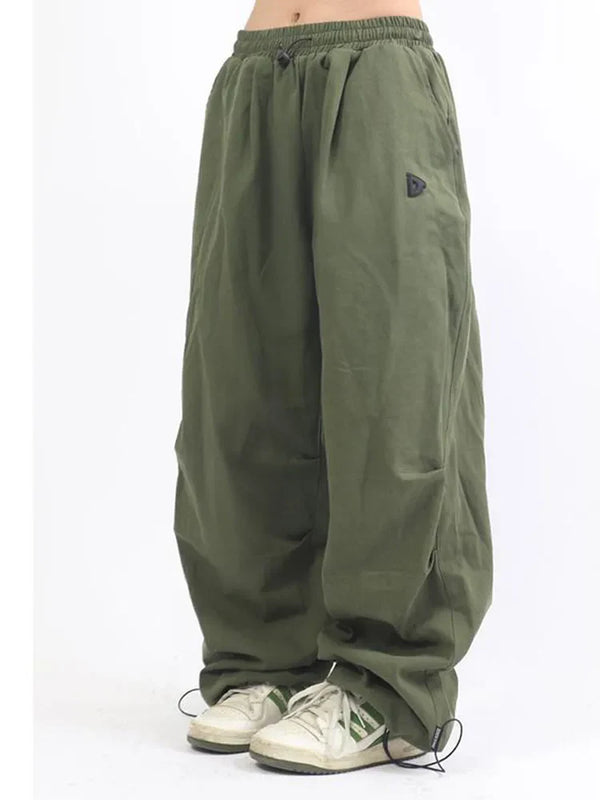 Stretch Waist Oversized Pants alternatif görünüm