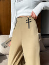Eastern High-Rise Solid Trousers