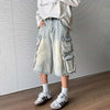 Insulated Stylish Ombre Rinse Denim Shorts