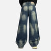 Paint Splashed Faded Rinse Denim