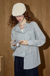 Easy Wear Stripe Soft Long Shirt
