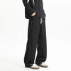 Wide Leg Beli Lastikli Pantolon, yakın çekim — Navra Wear