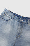Vintage Wide Leg Jean Pantolon, detay görünüm — Navra Wear