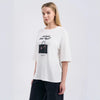 Ice-Cap Stars-Spangled Style Heart Illustrated Stamped T-Shirt
