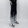 Sleek Contrast Color Tassel Relaxed Denim