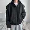 Oversized Front-Open Sweatshirt