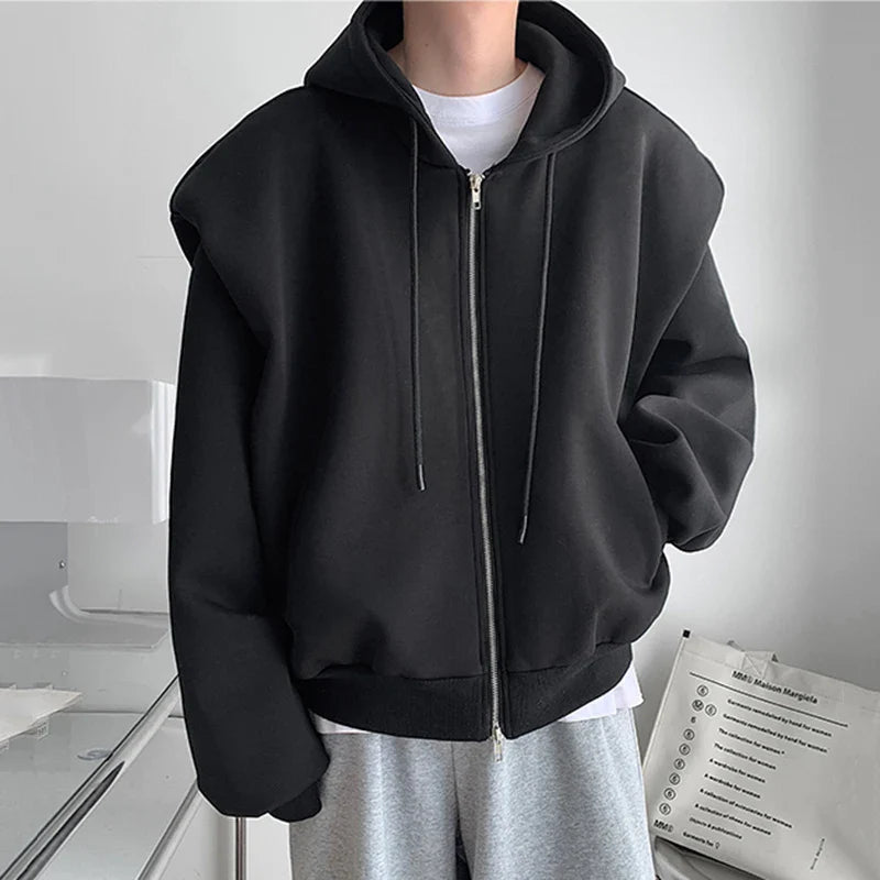 Oversized Front-Open Sweatshirt
