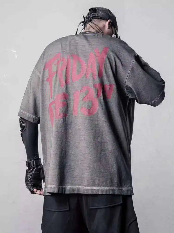 Dirty Faded-Wash Renegade Style Tactical T-Shirt alternatif görünüm
