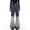 Ombre Color Mosaic Bootcut Denim