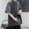 Boxy-Fit Elbow-length Sleeve Blank T-Shirt