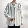Bloom Stitch Oversized Casual Shirt