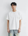 Hangang Sharp-Cut Pocket Stitch Short Sleeve T-Shirt