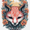 Ancient Fox Print Illustrated T-Shirt