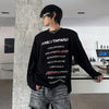 Long Collar Round Piece Statement T-Shirt