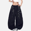 Y2K Bol Kesim Jogger, yan görünüm — Navra Wear