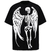 Darkwave Halo-Print Memento Skeleton Artwork Illustrated T-Shirt