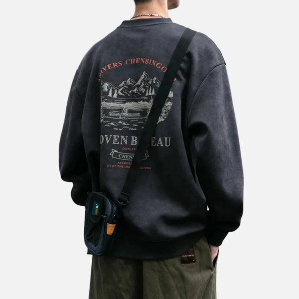 Drop Crewneck Y2K Sweatshirt alternatif görünüm
