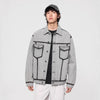 Slate Seoul Classic Moto Denim Jacket