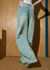 Metro High-Rise Faded Bell Leg Denim