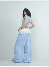 Blue Check Sport Trousers
