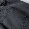 İspanyol Paça Ekose Jean Pantolon, model üzerinde — Navra Wear