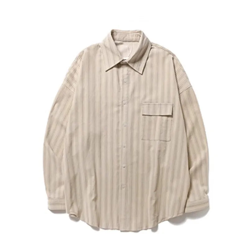 Stripe Slouchy Vintage Casual Long Top