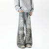 Chic Woodland Torn Mosaic Wide Denim