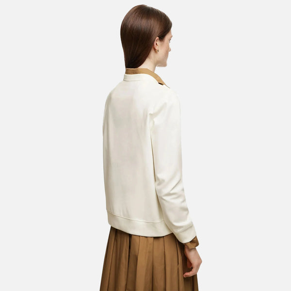 Pearl Neck Winter Sweatshirt alternatif görünüm