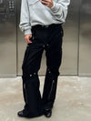 2000s Black Cyber Slim Utility Denim