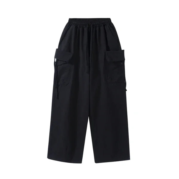2000s Tokyo Relaxed Straight Leg Street Pants alternatif görünüm