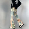 Colorful Graphic Batik Relaxed Denim