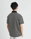 Men's Everyday Polished K-Wave Horizontal-Lines Sport-Collar T-Shirt