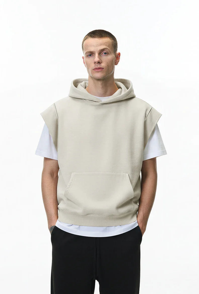 Heavyweight Casual Rolled-Edge Sweatshirt