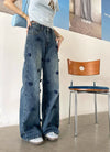 Wardrobe Staple Botanical High-Rise Bell Leg Denim