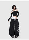 Snake Lace Hip Trousers