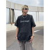 Retro-Faded Stone-Rinsed Oversize Sleeveless Crew T-Shirt
