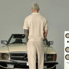 Men Freedom-State Enduring Short-Sleeved Collar-Knit T-Shirt