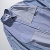 Oversize Patchwork Gömlek, yakın çekim — Navra Wear