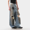 Faded Heritage Bell Leg Spray Denim