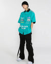 Ruffian Edge Short Sleeve Woven Top