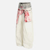 Versatile High Street With Scarf Bell Leg Denim