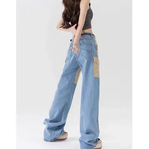 Chic Lightweight Bell Leg Denim alternatif görünüm