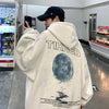 Chic Moon Graphic Printed Autumn Sweatshirt