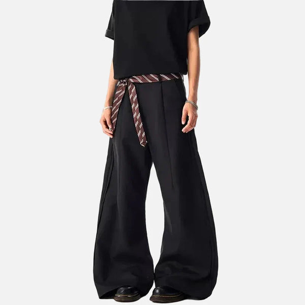 Dark Oversized Drift Wide-Leg