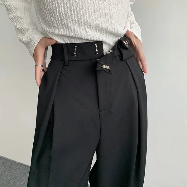 Black Oversized Dress Wide-Leg alternatif görünüm