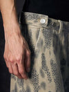 Leopar Desenli Jean Şort, stil görünüm — Navra Wear